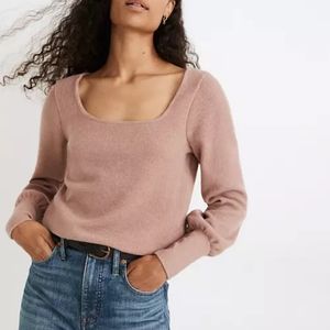 Madewell Ottoman Ribbed Square-Neck Top